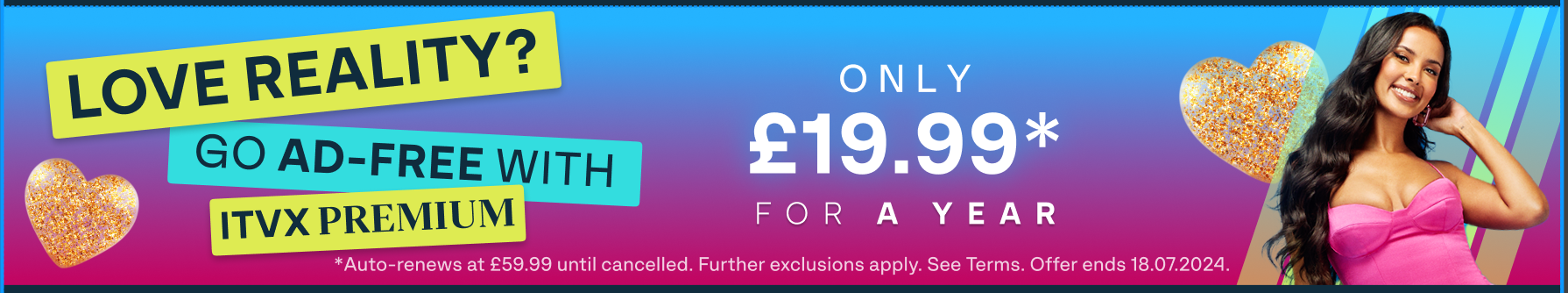 ITVX optimisation - ITVX Premium reality banner