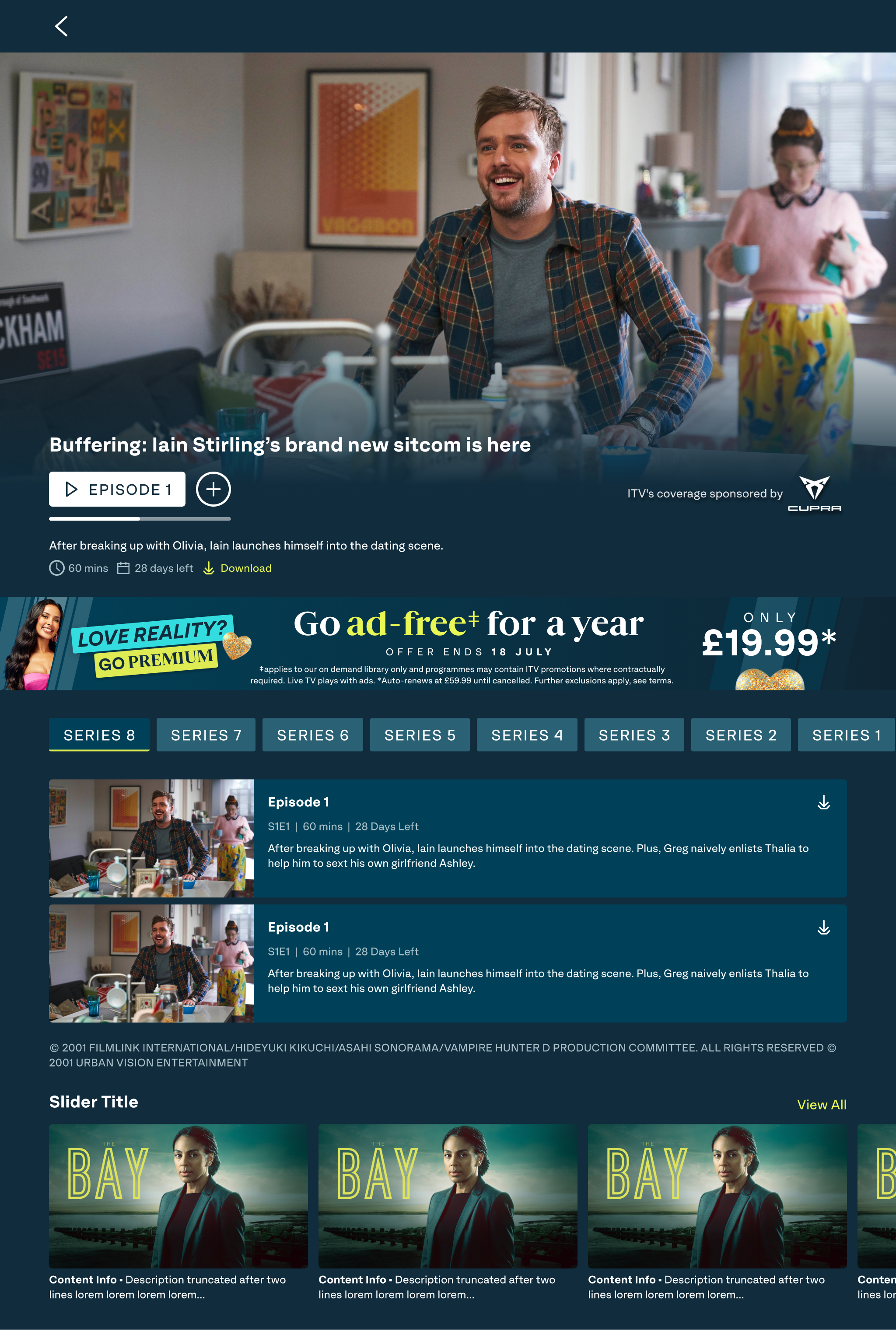 ITVX optimisation - ITVX Premium reality banner (alt)