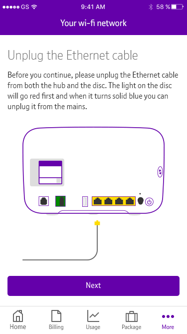 BT Complete WiFi - Unplug the Ethernet cable