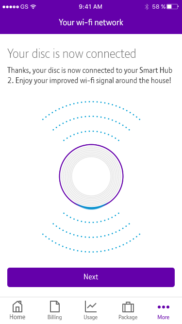 BT Complete WiFi - Your disc is now connected