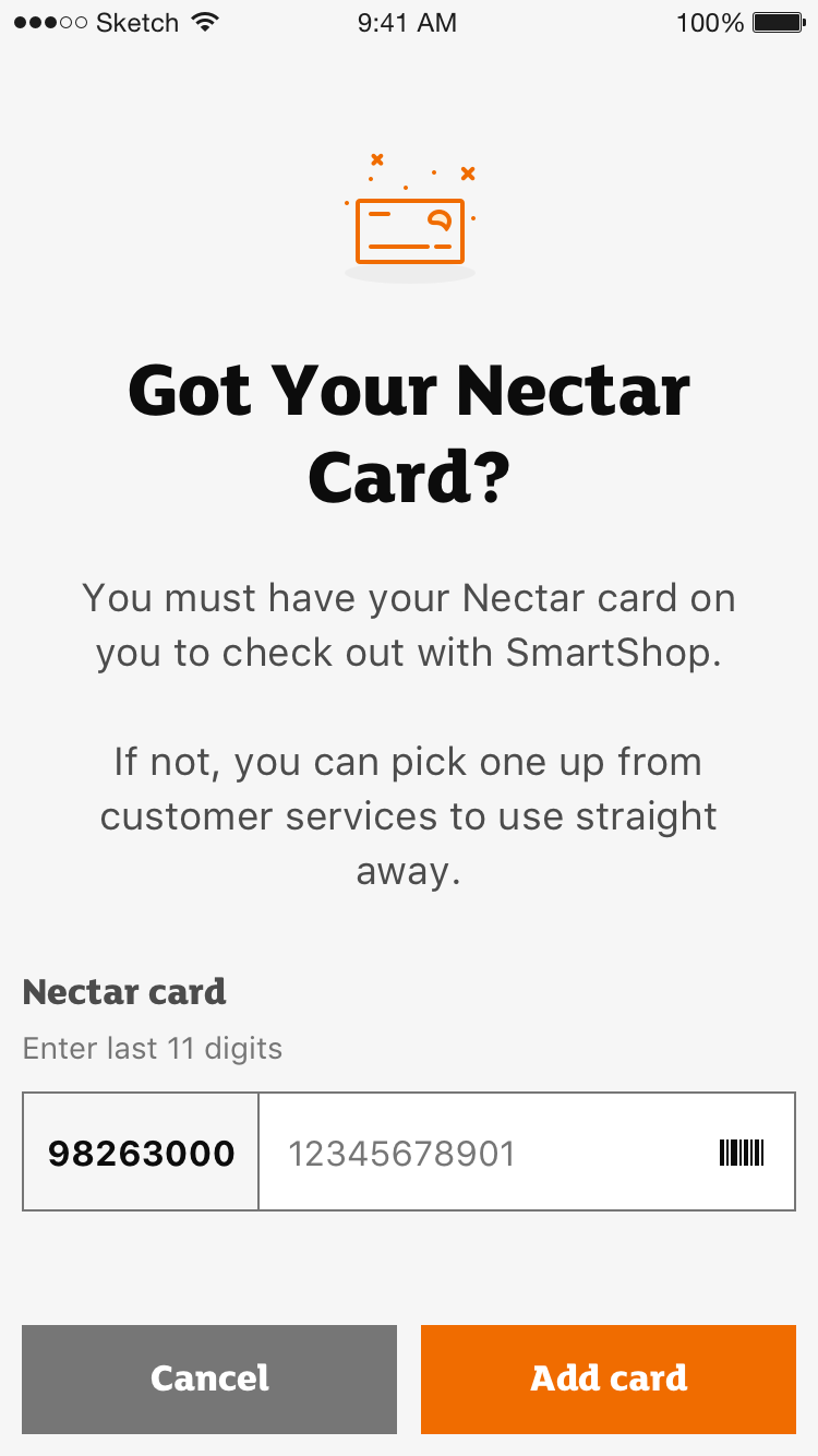 Sainsbury’s SmartShop - Nectar Card